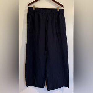 Caslon Blue Lightweight Wide-Leg Pants